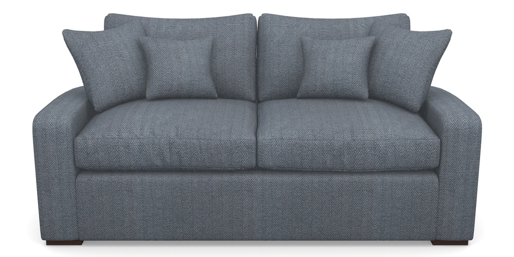 Product photograph of Stockbridge Sofa Bed 3 Seater Sofa Bed In Dundee Herringbone - Denim from Sofas and Stuff Limited