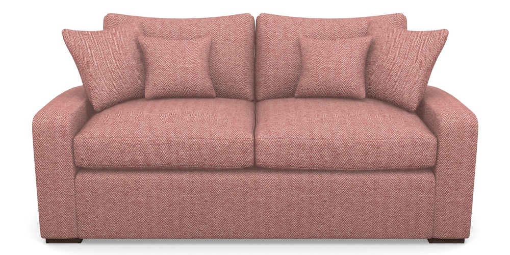 Product photograph of Stockbridge Sofa Bed 3 Seater Sofa Bed In Dundee Herringbone - Rose from Sofas and Stuff Limited