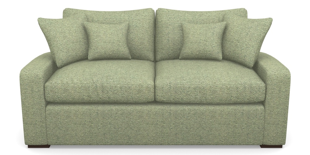 Product photograph of Stockbridge Sofa Bed 3 Seater Sofa Bed In Dundee Herringbone - Sage from Sofas and Stuff Limited