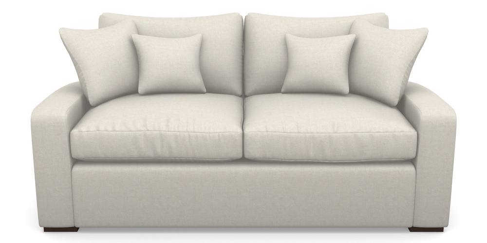 Product photograph of Stockbridge Sofa Bed 3 Seater Sofa Bed In Easy Clean Plain - Chalk from Sofas and Stuff Limited
