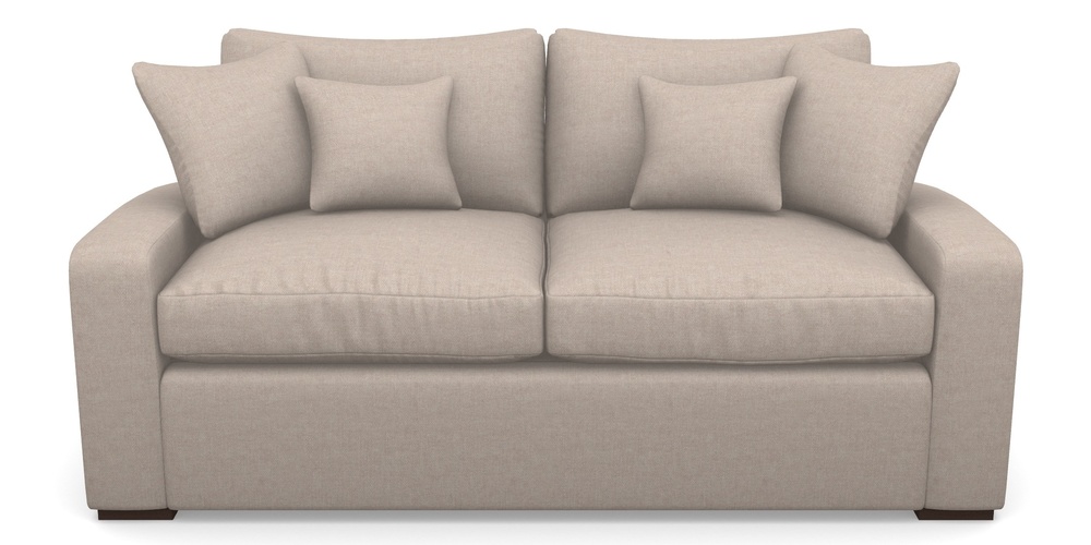 Product photograph of Stockbridge Sofa Bed 3 Seater Sofa Bed In Easy Clean Plain - Cream from Sofas and Stuff Limited