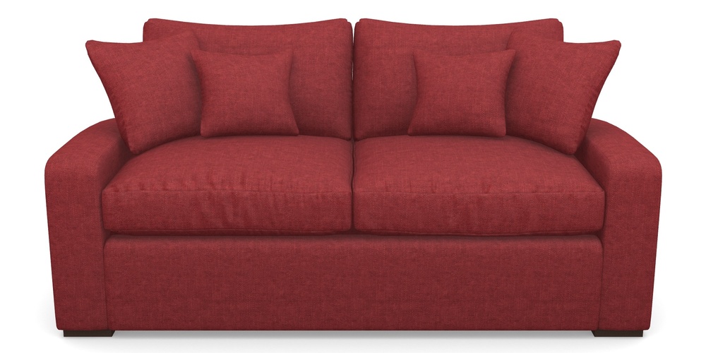 Product photograph of Stockbridge Sofa Bed 3 Seater Sofa Bed In Easy Clean Plain - Claret from Sofas and Stuff Limited