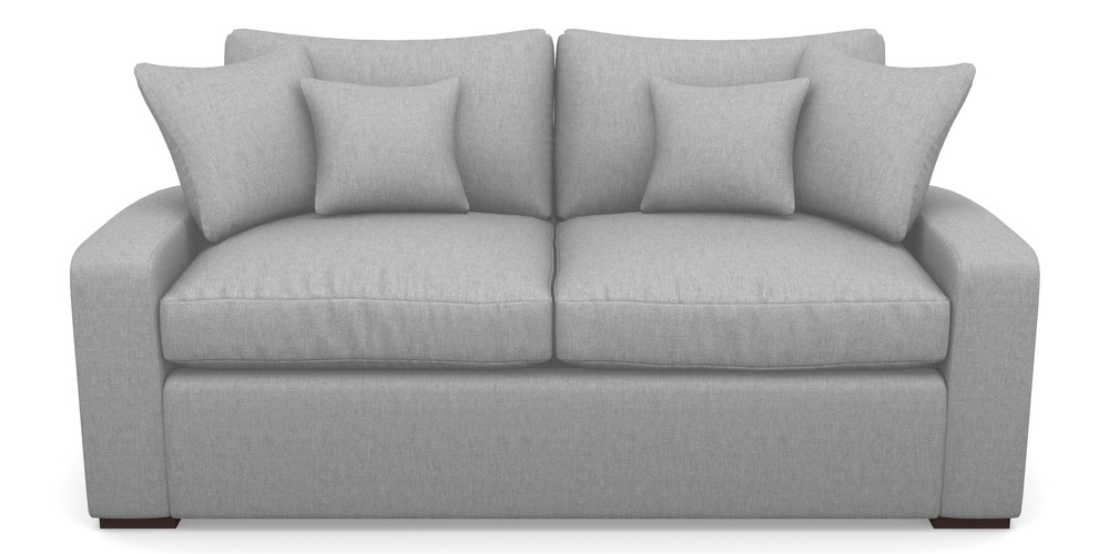 Product photograph of Stockbridge Sofa Bed 3 Seater Sofa Bed In Easy Clean Plain - Silver from Sofas and Stuff Limited