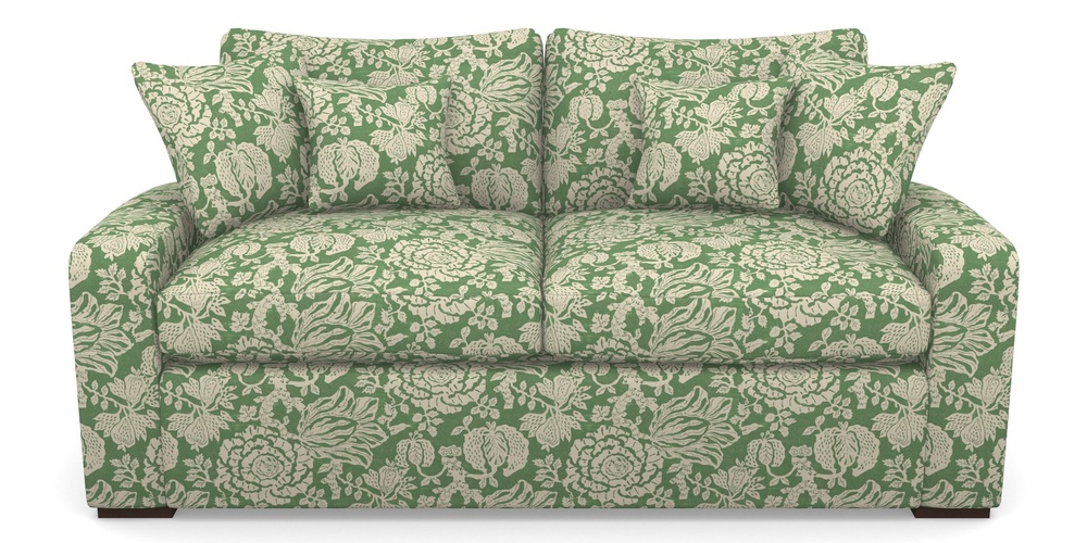 Product photograph of Stockbridge Sofa Bed 3 Seater Sofa Bed In V A Brompton Collection - Flowering Kale - Basil from Sofas and Stuff Limited