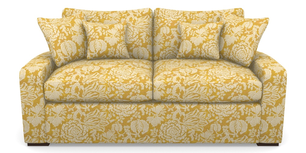 Product photograph of Stockbridge Sofa Bed 3 Seater Sofa Bed In V A Brompton Collection - Flowering Kale - Corn from Sofas and Stuff Limited