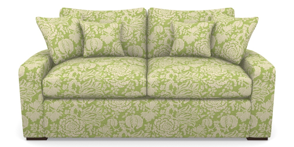 Product photograph of Stockbridge Sofa Bed 3 Seater Sofa Bed In V A Brompton Collection - Flowering Kale - Lime from Sofas and Stuff Limited