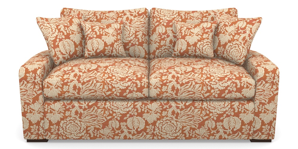 Product photograph of Stockbridge Sofa Bed 3 Seater Sofa Bed In V A Brompton Collection - Flowering Kale - Terracotta from Sofas and Stuff Limited