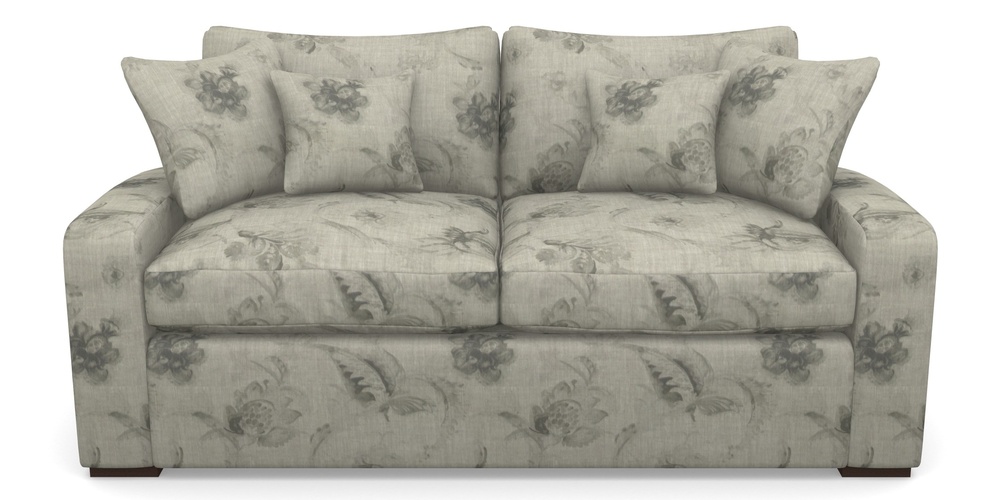 Product photograph of Stockbridge Sofa Bed 3 Seater Sofa Bed In Floral Linen - Lela Mystery Oat Sepia from Sofas and Stuff Limited