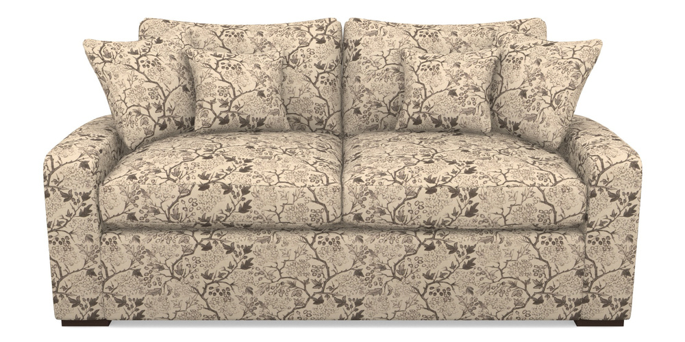 Product photograph of Stockbridge Sofa Bed 3 Seater Sofa Bed In Rhs Collection - Gertrude Jekyll Linen Cotton Blend - Brown from Sofas and Stuff Limited