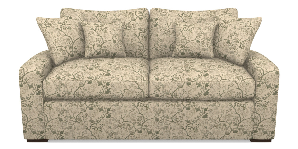 Product photograph of Stockbridge Sofa Bed 3 Seater Sofa Bed In Rhs Collection - Gertrude Jekyll Linen Cotton Blend - Green from Sofas and Stuff Limited