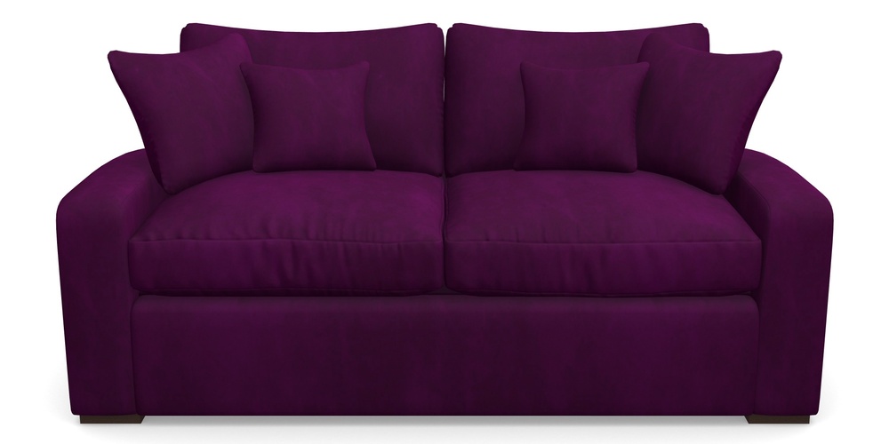 Product photograph of Stockbridge Sofa Bed 3 Seater Sofa Bed In House Clever Velvet - Aubergine from Sofas and Stuff Limited