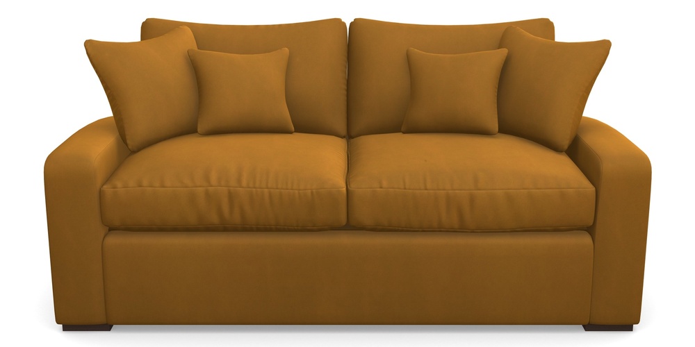 Product photograph of Stockbridge Sofa Bed 3 Seater Sofa Bed In House Clever Velvet - Ochre from Sofas and Stuff Limited