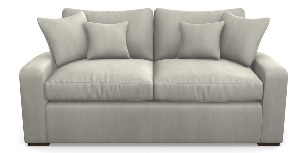 Product photograph of Stockbridge Sofa Bed 3 Seater Sofa Bed In House Clever Velvet - Stone from Sofas and Stuff Limited