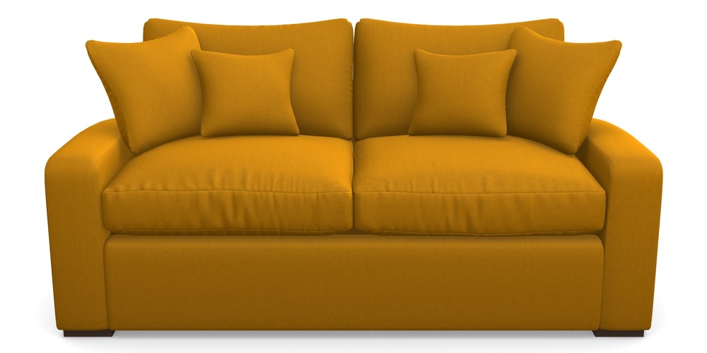 Product photograph of Stockbridge Sofa Bed 3 Seater Sofa Bed In House Velvet - Saffron from Sofas and Stuff Limited
