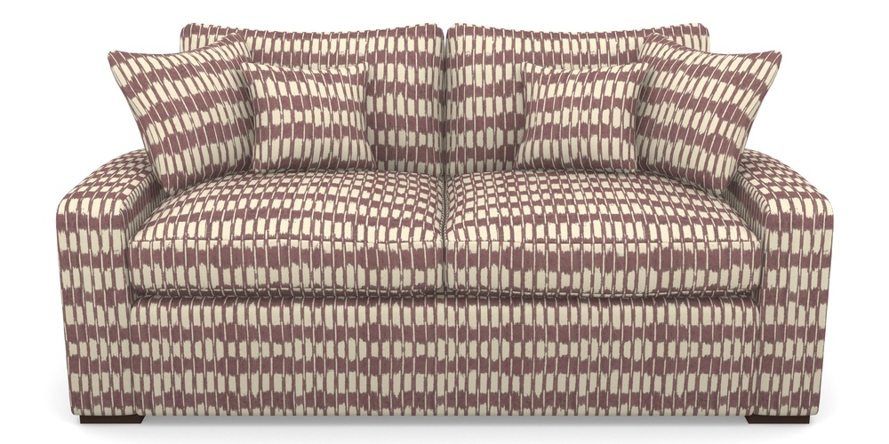 Product photograph of Stockbridge Sofa Bed 3 Seater Sofa Bed In V A Brompton Collection - Ikat - Cacao from Sofas and Stuff Limited