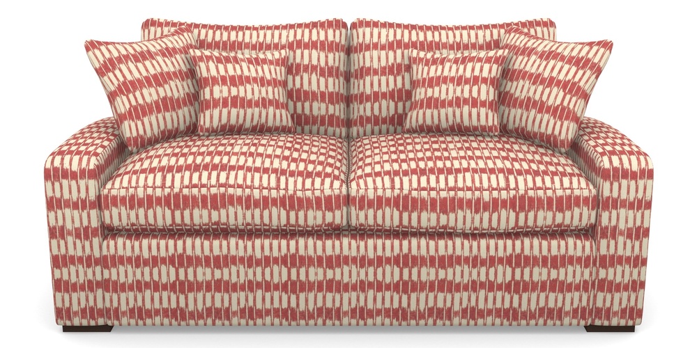 Product photograph of Stockbridge Sofa Bed 3 Seater Sofa Bed In V A Brompton Collection - Ikat - Chilli from Sofas and Stuff Limited