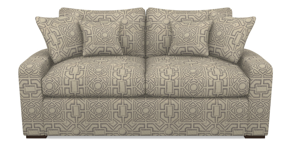 Product photograph of Stockbridge Sofa Bed 3 Seater Sofa Bed In Rhs Collection - Large Knot Garden Linen - Grey from Sofas and Stuff Limited