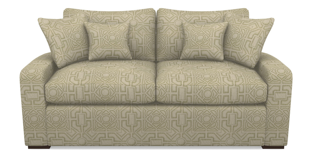 Product photograph of Stockbridge Sofa Bed 3 Seater Sofa Bed In Rhs Collection - Large Knot Garden Linen - Olive from Sofas and Stuff Limited