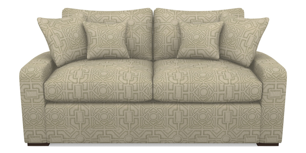 Product photograph of Stockbridge Sofa Bed 3 Seater Sofa Bed In Rhs Collection - Large Knot Garden Linen - Pistachio from Sofas and Stuff Limited