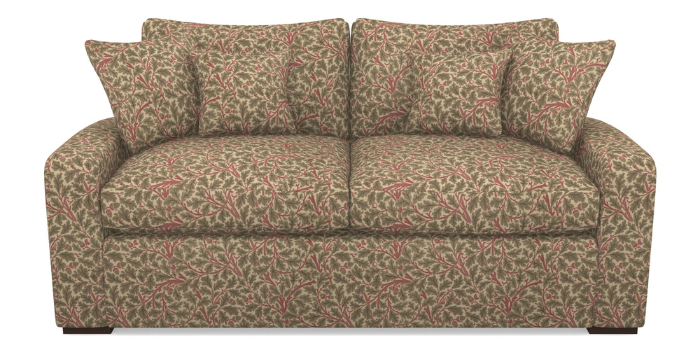 Product photograph of Stockbridge Sofa Bed 3 Seater Sofa Bed In V A Drawn From Nature Collection - Oak Tree - Red from Sofas and Stuff Limited