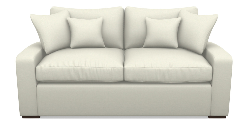 Product photograph of Stockbridge Sofa Bed 3 Seater Sofa Bed In Plain Linen Cotton - Meringue from Sofas and Stuff Limited