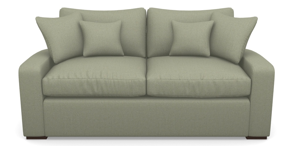 Product photograph of Stockbridge Sofa Bed 3 Seater Sofa Bed In Plain Linen Cotton - Sage from Sofas and Stuff Limited