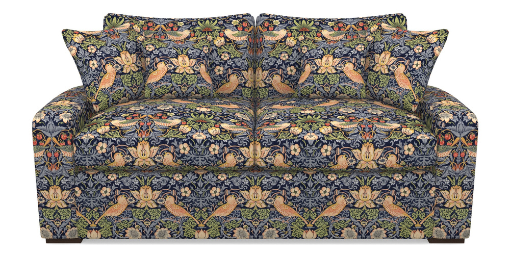 Product photograph of Stockbridge Sofa Bed 3 Seater Sofa Bed In William Morris Collection - Strawberry Thief - Indigo Mineral from Sofas and Stuff Limited