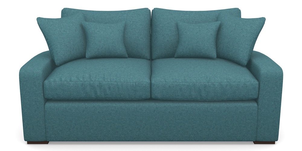 Product photograph of Stockbridge Sofa Bed 3 Seater Sofa Bed In Soft Wool - Cerulean from Sofas and Stuff Limited