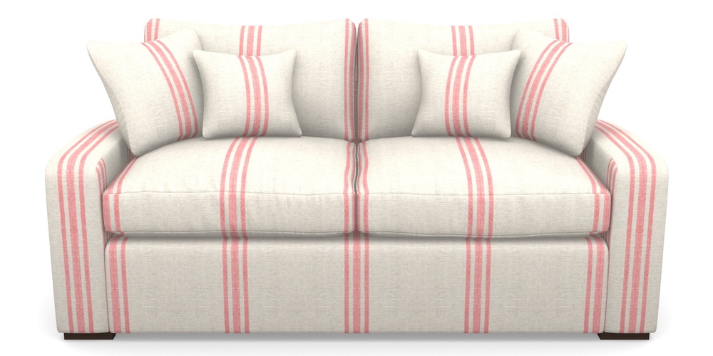 Product photograph of Stockbridge Sofa Bed 3 Seater Sofa Bed In Walloon Linen - Red from Sofas and Stuff Limited