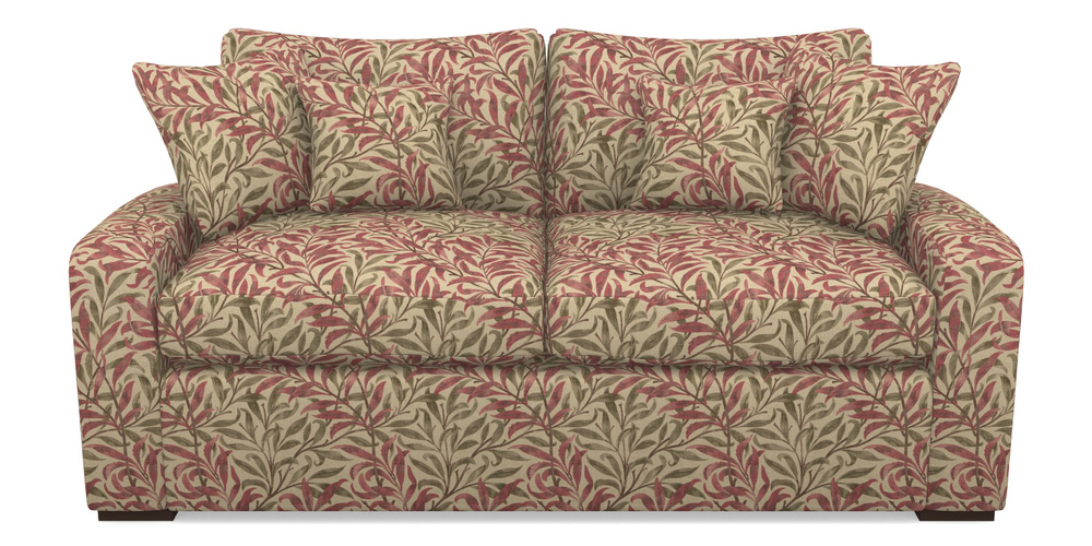 Product photograph of Stockbridge Sofa Bed 3 Seater Sofa Bed In V A Drawn From Nature - Willow Bough Large - Red from Sofas and Stuff Limited