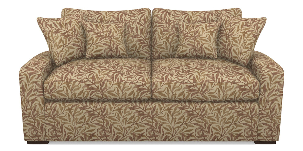 Product photograph of Stockbridge Sofa Bed 3 Seater Sofa Bed In V A Drawn From Nature - Willow Bough Large - Terracotta from Sofas and Stuff Limited