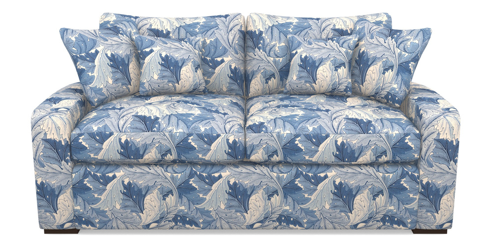 Product photograph of Stockbridge Sofa Bed 3 Seater Sofa Bed In William Morris Collection - Acanthus - Woad from Sofas and Stuff Limited