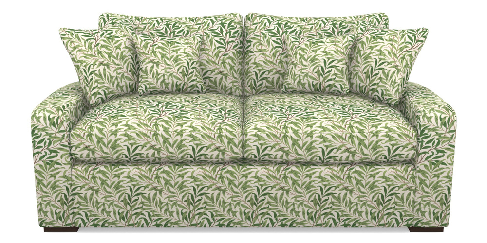 Product photograph of Stockbridge Sofa Bed 3 Seater Sofa Bed In William Morris Collection - Willow Boughs - Leaf Green from Sofas and Stuff Limited