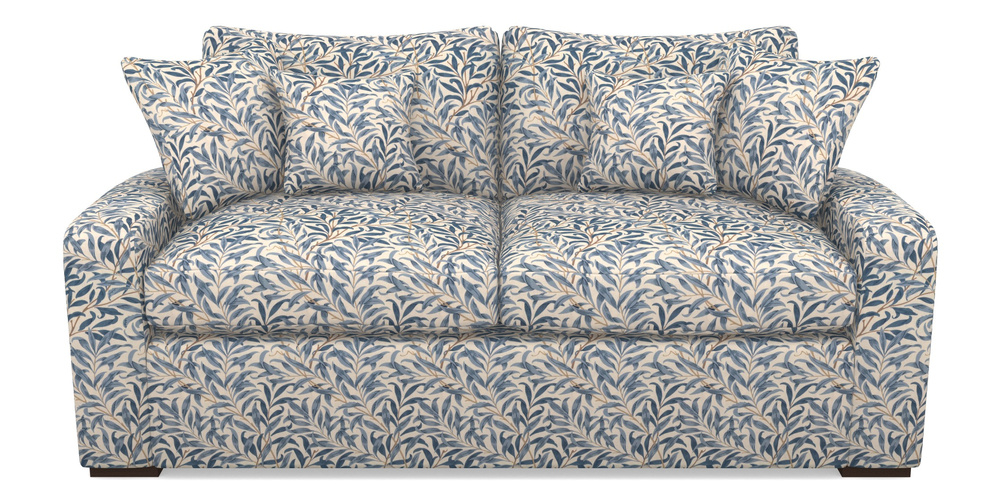 Product photograph of Stockbridge Sofa Bed 3 Seater Sofa Bed In William Morris Collection - Willow Boughs - Woad from Sofas and Stuff Limited