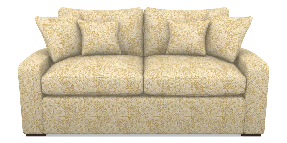 Product photograph of Stockbridge Sofa Bed 3 Seater Sofa Bed In William Morris Collection - Marigold - Lichen Cowslip from Sofas and Stuff Limited