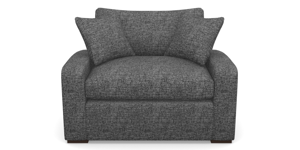 Product photograph of Stockbridge Sofa Bed Snuggler Sofa Bed In Aqua Clean Hove - Charcoal from Sofas and Stuff Limited