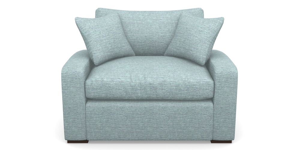 Product photograph of Stockbridge Sofa Bed Snuggler Sofa Bed In Aqua Clean Hove - Duck Egg from Sofas and Stuff Limited