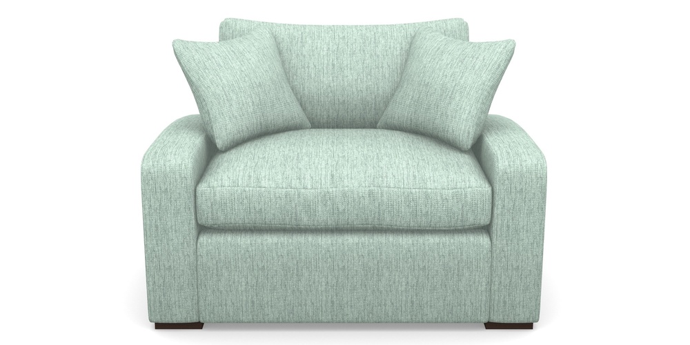 Product photograph of Stockbridge Sofa Bed Snuggler Sofa Bed In Aqua Clean Tenby - Duck Egg from Sofas and Stuff Limited