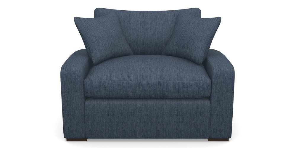 Product photograph of Stockbridge Sofa Bed Snuggler Sofa Bed In Aqua Clean Tenby - Navy from Sofas and Stuff Limited