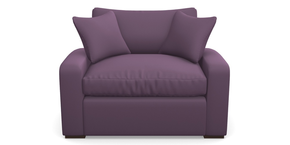 Product photograph of Stockbridge Sofa Bed Snuggler Sofa Bed In Clever Glossy Velvet - Blackcurrant from Sofas and Stuff Limited