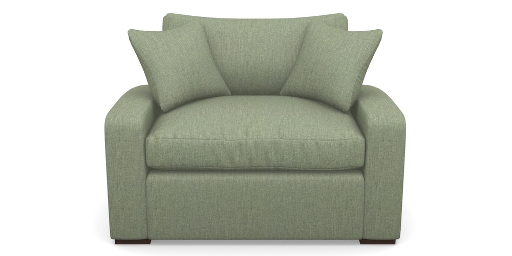 Product photograph of Stockbridge Sofa Bed Snuggler Sofa Bed In Clever Cotton Mix - Forest from Sofas and Stuff Limited