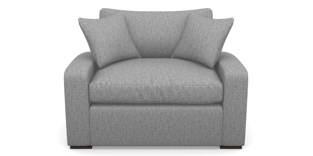 Product photograph of Stockbridge Sofa Bed Snuggler Sofa Bed In Clever Cotton Mix - Iron from Sofas and Stuff Limited