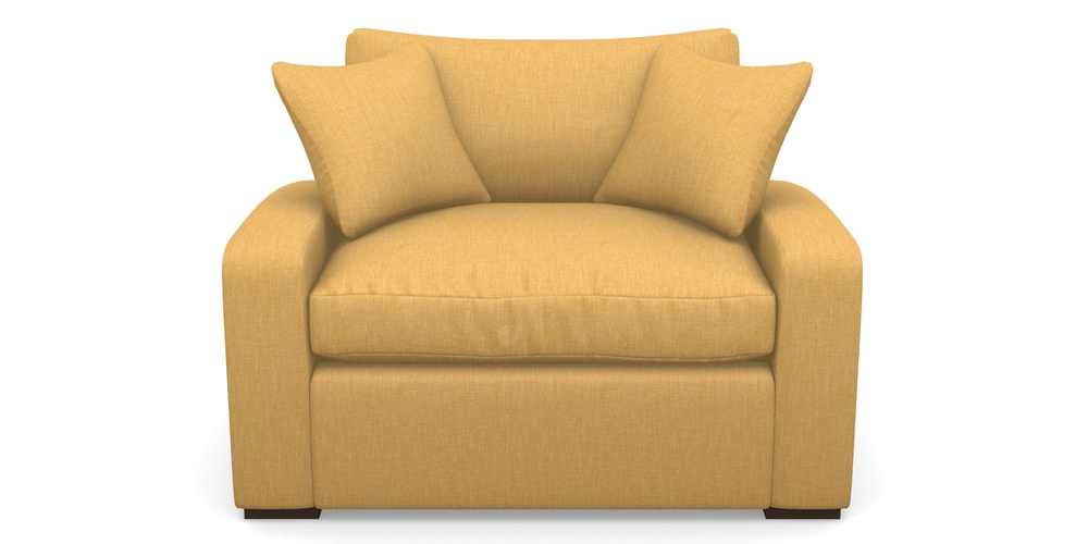 Product photograph of Stockbridge Sofa Bed Snuggler Sofa Bed In Clever Cotton Mix - Mustard from Sofas and Stuff Limited