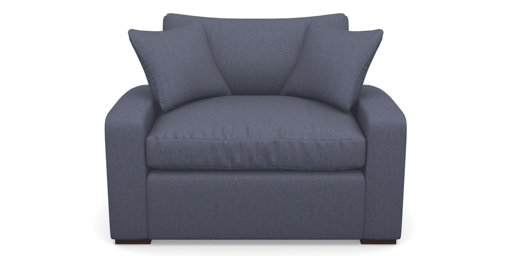 Product photograph of Stockbridge Sofa Bed Snuggler Sofa Bed In Clever Cotton Mix - Oxford Blue from Sofas and Stuff Limited