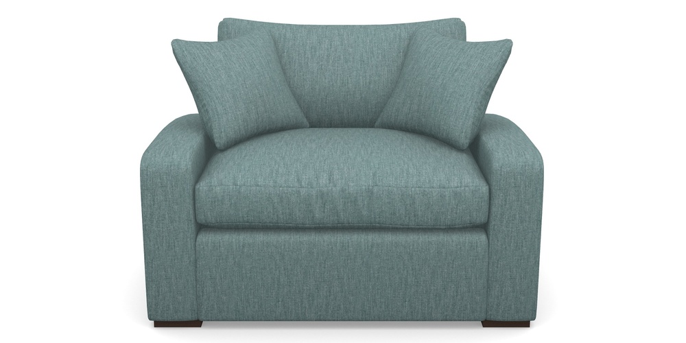 Product photograph of Stockbridge Sofa Bed Snuggler Sofa Bed In Clever Cotton Mix - Teal from Sofas and Stuff Limited