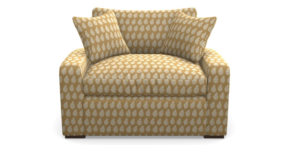 Product photograph of Stockbridge Sofa Bed Snuggler Sofa Bed In Cloth 21 - Oak Leaf - Quince from Sofas and Stuff Limited