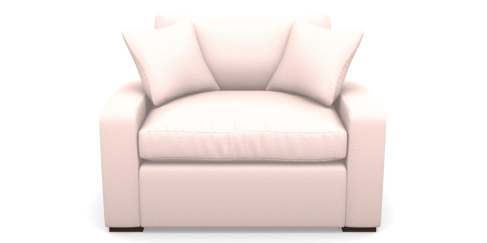 Product photograph of Stockbridge Sofa Bed Snuggler Sofa Bed In Eco Washable Cotton - Sugar from Sofas and Stuff Limited