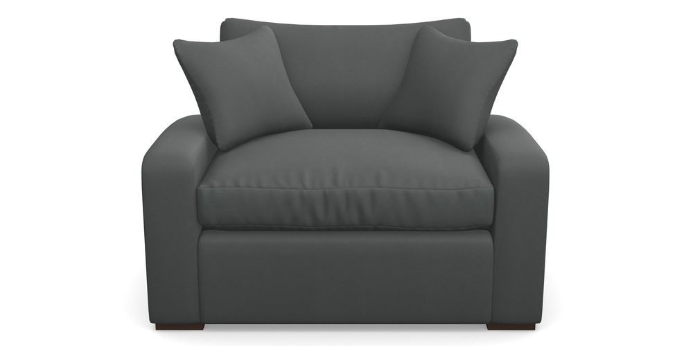 Product photograph of Stockbridge Sofa Bed Snuggler Sofa Bed In House Clever Velvet - Slate from Sofas and Stuff Limited