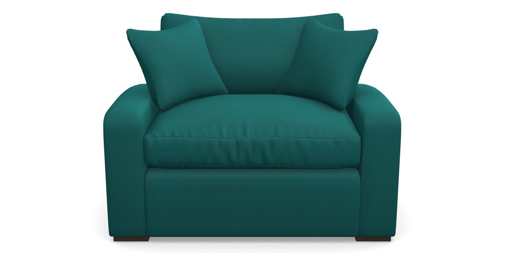 Product photograph of Stockbridge Sofa Bed Snuggler Sofa Bed In House Clever Velvet - Teal from Sofas and Stuff Limited