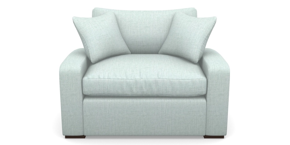 Product photograph of Stockbridge Sofa Bed Snuggler Sofa Bed In House Plain - Aqua from Sofas and Stuff Limited